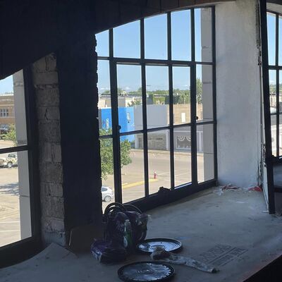 The best view of downtown might be from the inside of those restored 2nd floor windows.