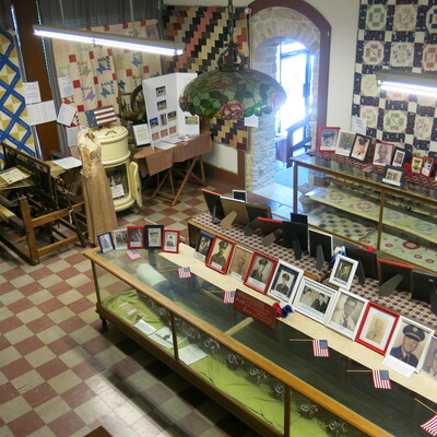 Chase County Veterans display seen Memorial weekend and Veterans Day