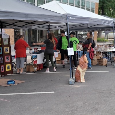 FHAA participates in community events such as The Great American with a used book sale!