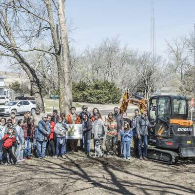 Groundbreaking ceremony in Matfield Green